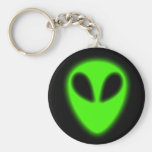 Glowing Green Alien Keychain