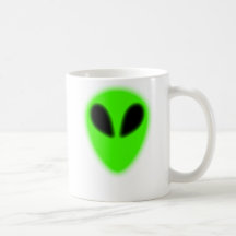 Glowing Green Alien Mug