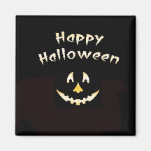 Glowing Halloween Pumpkin Cutout Magnet