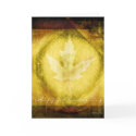 Glowing Leaf-Thanksgiving cards