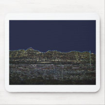 Glowing Nevada Mountain Landscape Mouse Pads