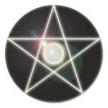 Glowing Pentagram 2 Sticker