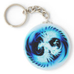 glowing phoenix blue keychains