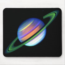 Glowing Saturn Mousepad