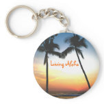 Glowing Tropical Sunset keychains
