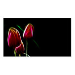 Glowing tulips business card