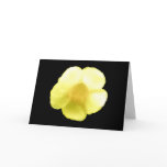 Glowing yellow flower greeting card
