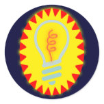 Glühbirne light bulb sticker