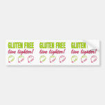 Gluten Free Live Lighter! Gluten Allergy Celiac Bumper Sticker