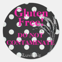 GLUTEN FREE Sticker  for Celiac Disease