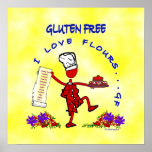 Gluten-Free Whimsical Design posters