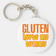 Gluten Hurts My Tummy Key Chain