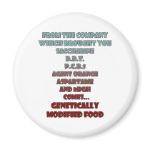 GM Foods Refrigerator Magnets