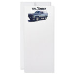 GMC:  Jimmy rack cards