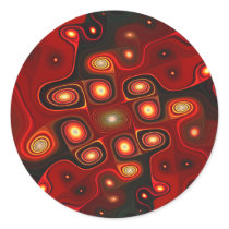 Gnarl in Red Round Stickers