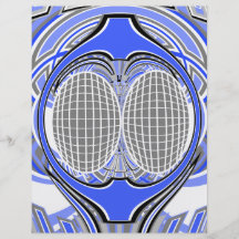 Gnarly superfly in blue and white full colour flyer