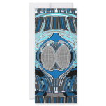 Gnarly white and blue superfly customized rack card