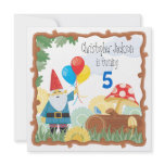 Gnome Birthday Invitation