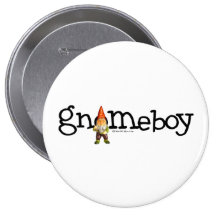 Gnome Boy Pinback Buttons