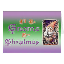 Gnome for Christmas Card cards