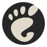 Gnome - Linux - OSS FSF  stickers