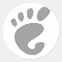 Gnome - Linux - OSS FSF  Sticker