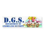 GNOMELAND SECURITY bumper stickers