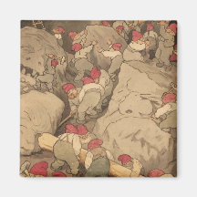 Gnomes Mining in a Cave Magnet