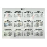 Gnomes Pocket Calendar business cards