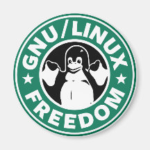 Gnu Linux Freedom Fridge Magnets