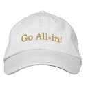 Go All-in! embroidered hats