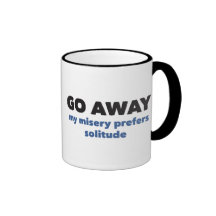 “Go Away” mugs