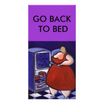 GO BACK TO BED PERSONALIZED PHOTO CARD