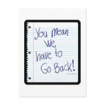 Go Back to School postcards