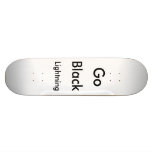 Go , Black, Lightning Skateboard Deck