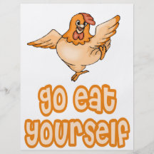 Go Eat Yourself Chicken Personalized Flyer