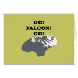 Go Falcon Go Greeting Cards