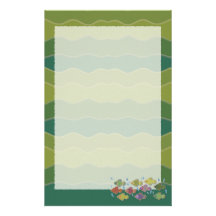 Go Fish Green Stationery