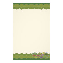 Go Fish Green Stationery