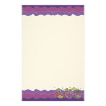 Go Fish Purple Stationery