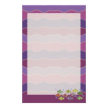 Go Fish Purple Stationery
