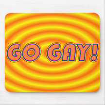 GO GAY! pro gay / lesbian pride mousepad
