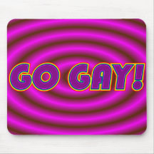 GO GAY! pro gay / lesbian pride mousepad