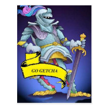 Go Getcha Knight Post Card