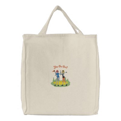 Go Girl Golf Canvas Bags by Embroidery4U