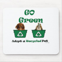 go green adopt a recycled pet mousepads