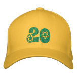 Go Green and yellow with pride - No.20 soccer cap embroidered hats
