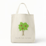 Go Green. Apple Grocery Bag
