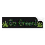 Go Green! bumper stickers