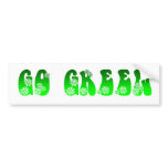 Go Green Bumper Sticker bumper stickers